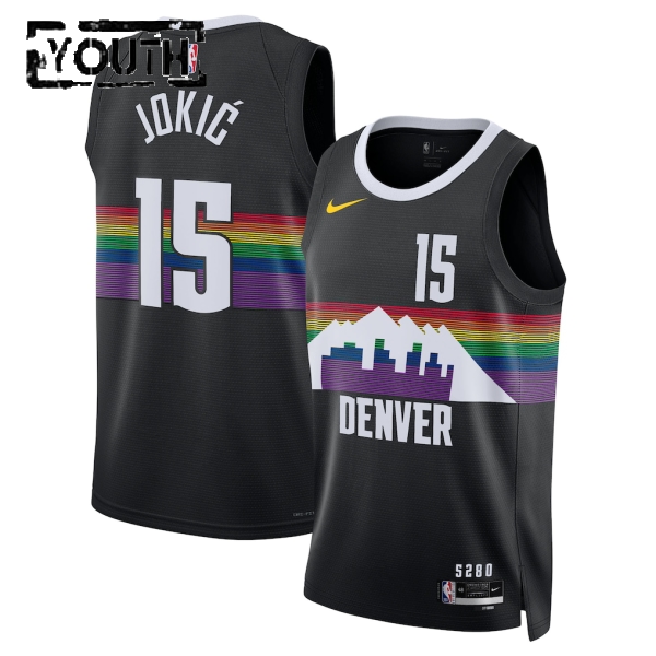 Denver Nuggets Trikot Nikola Jokic Nike 2025-26 City Edition Schwarz Swingman - Kinder Denver Nuggets Trikot Nikola Jokic Nike 2025-26 City Edition Schwarz Swingman - Kinder